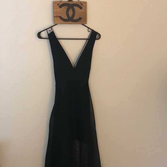 ANGL- Black Mesh Dress- Size small only worn twice - Picture 2 of 5